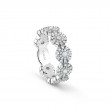 Damiani 18k White Gold Multi 9 Flower Ring 0.92ctw.