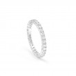 Damiani 18k White Gold Full Eternity Band Diamond 1.76ctw.