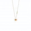 Damiani 18k Yellow Gold Hybrid Citrine Quartz Necklace Small.
