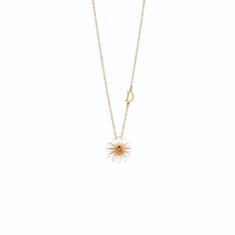 Damiani 18k Yellow Gold Hybrid Citrine Quartz Necklace Small.