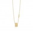 Damiani18k yellow gold diamond necklace .4320 ctw. 