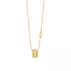 Damiani18k yellow gold diamond necklace .4320 ctw. 