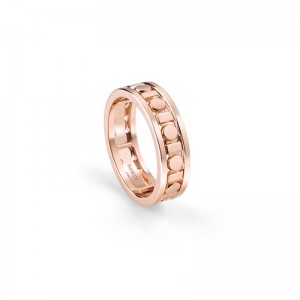 DAMIANI 18K PINK GOLD BELLE EPOQUE REEL RING SIZE 14. 