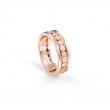 Damiani 18k Rose Gold Belle Epoque Reel Ring size 16. 