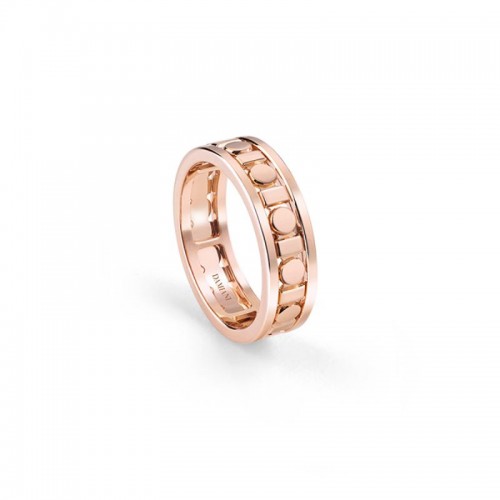 Damiani 18k pink gold ring size 14. 