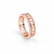 Damiani 18k Pink Gold Belle Epoque Reel Diamond Ring 0.36ctw.