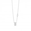 Damiani 18k white gold diamond necklace .1860 ctw. 