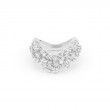 DAMIANI 18K WHITE GOLD DIAMOND MIMOSA RING SIZE 13 GLD-5.50 DIA-1.7440. 
