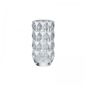 LOUXOR ROUND CLEAR VASE.