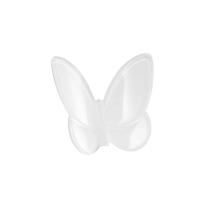 WHITE PAPILLON BUTTERFLY BACC SIGN/SAND BLASTED.