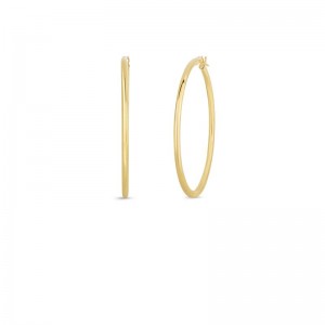 Roberto Coin 18K Yellow Gold Large Hoop Earrings