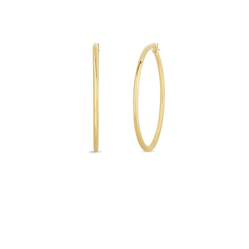 https://www.williambarthman.com/upload/product/Roberto Coin 18K Yellow Gold Large Hoop Earrings