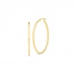 Roberto Coin 18k Yellow Gold Oval Hoop Earrings. 