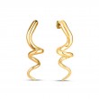 Roberto Coin 18k Yellow Gold 35mm Twisted Hoop Earrings. 