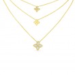 Roberto Coin 18k Yellow White Gold Diamond Princess Flower Necklace .20ctw.