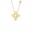 18K YELLOW GOLD DIAMOND VENETIAN PRINCESS NECKLACE .19W.