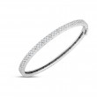 ROBERTO COIN 18K WHITE GOLD DIAMOND SYMPHONY BANGLE 48X58  0.90.