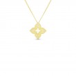 18K YELLOW GOLD DIAMOND PETITE VENETIAN PRINCESS NECKLACE .06CT.