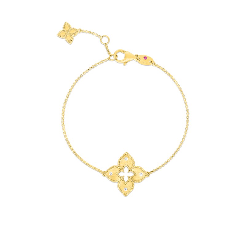 https://www.williambarthman.com/upload/product/Roberto Coin 18K Yellow Gold Diamond Petite Venetian Princess Bracelet .06ctw. 
