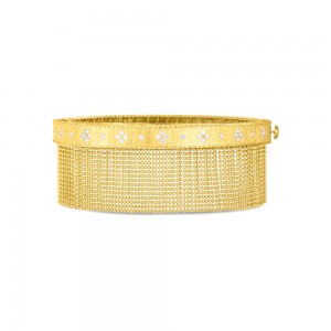 Roberto Coin 18K Princess Tassel Bangle with Diamond Accent