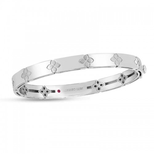 18K WHITE GOLD LOVE IN VERONA BANGLE 48X58.