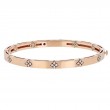 18K ROSE GOLD LOVE IN VERONA BANGLE. 4.5MM