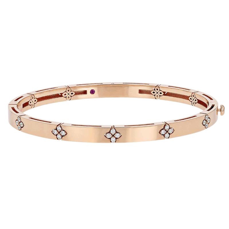 18K ROSE GOLD LOVE IN VERONA BANGLE. 4.5MM
