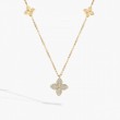 Roberto Coin 18k Yellow Gold Diamond Love By The Inch Necklace .17ctw.