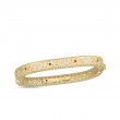 ROBERTO COIN 18K YELLOW GOLD DIAMOND RUBY PRINCESS BANGLE 46X56 DIA .25. RUBY-0.10