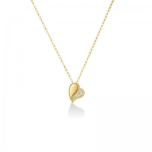 Roberto Coin 18k Yellow Gold Diamond Amorino Necklace Diamond .03ctw. 