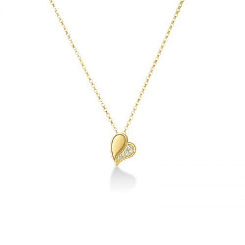 Roberto Coin 18k Yellow Gold Diamond Amorino Necklace Diamond .03ctw. 