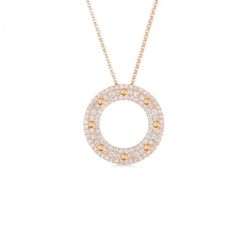 Roberto Coin Yellow Gold Pois Moi Necklace with Diamonds