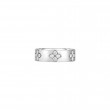 Roberto Coin 18 Karat White Gold Medium Width Diamond Accent Verona Band