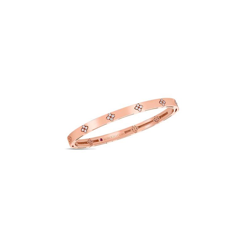 https://www.williambarthman.com/upload/product/18K ROSE GOLD DIAMOND LOVE IN VERONA BANGLE 0.15. 