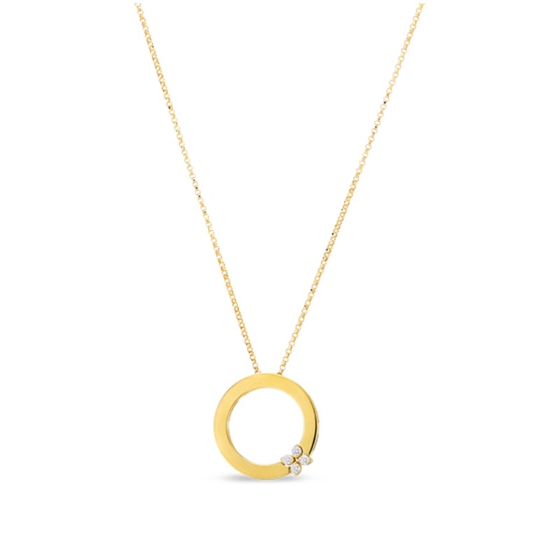 https://www.williambarthman.com/upload/product/18K YELLOW GOLD DIAMOND NECKLACE LOVE IN VERONA .07CTW. 