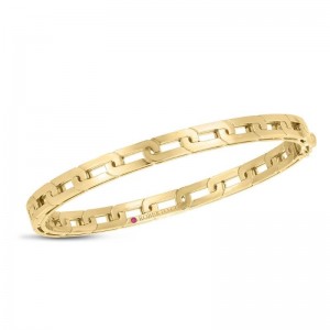 Roberto Coin 18K Yellow Gold Navarra Slim Bangle Bracelet