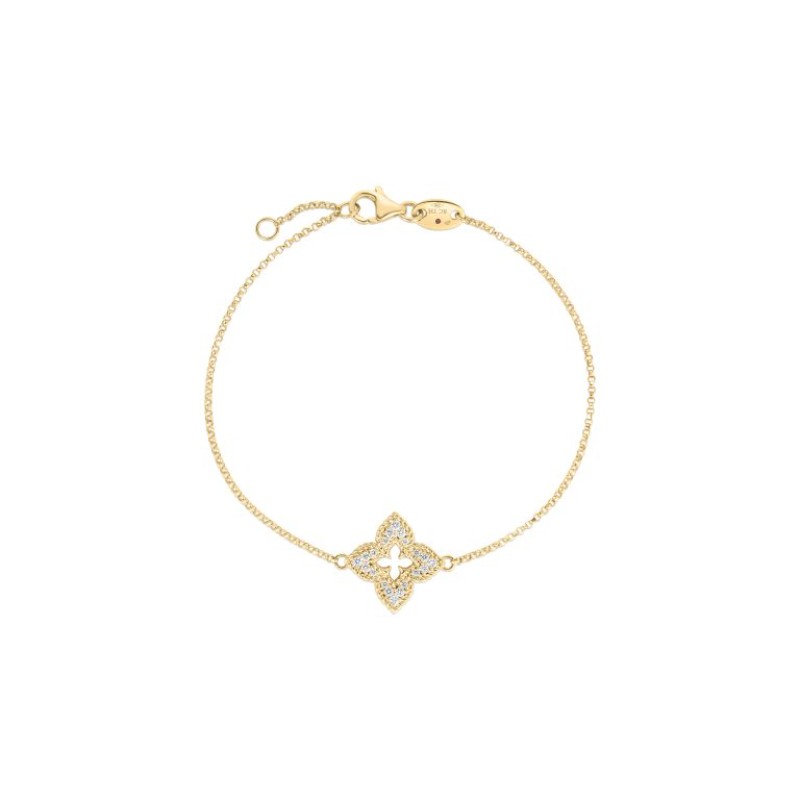 Roberto Coin 18k Yellow Gold Diamond Ventian Bracelet 0.15ctw. 