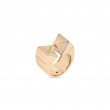 18K ROSE GOLD OBELISCO RING WITH DIAMOND ACCENTS 0.38. 