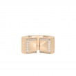 ROBERTO COIN 18K ROSE GOLD DIAMOND SAUVAGE PRIVE RING 0.38.