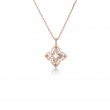 Roberto Coin 18k Rose Gold Diamond and Mother of Pearl Ventian Princess Necklace. Diamond .15ctw Mother of Pearl 1.35