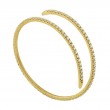 The Broad Street 14k Yellow Gold and Diamond Flexi Bangle. 2.20ctw