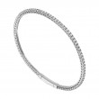 The Broad Street 14k White Gold and Diamond Flexi Eternity Bracelet. 1.75ctw