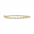 The 14k Yellow Gold and Diamond Broadway Bracelet. 1ctw