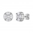 The Maiden Lane 14k White Gold and Diamond Studs. 2.15ctw
