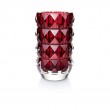 RED LOUXOR ROUND VASE.