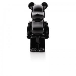 BLACK BEARBRICK STANDING.