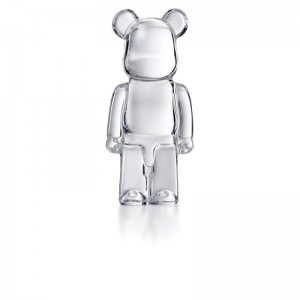 BACCARAT CLEAR BEARBRICK STANDING.