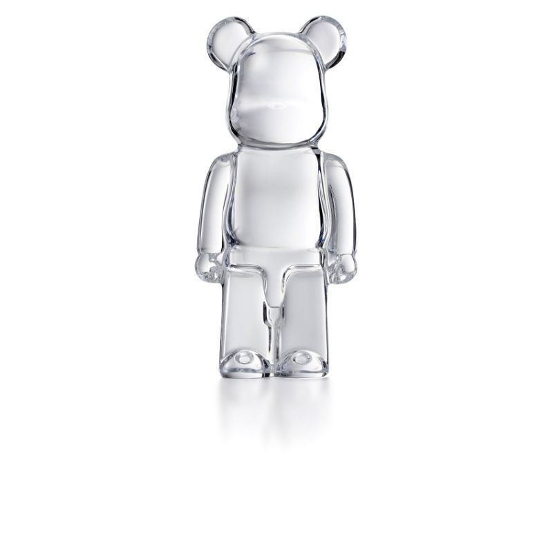 BACCARAT CLEAR BEARBRICK STANDING.