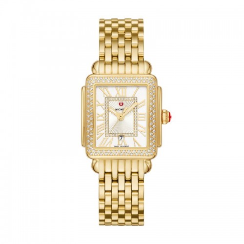 Deco Madison Mid 18K Gold Diamond Watch