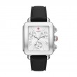 Deco Sport Chronograph Stainless Steel Black Silicone Watch
